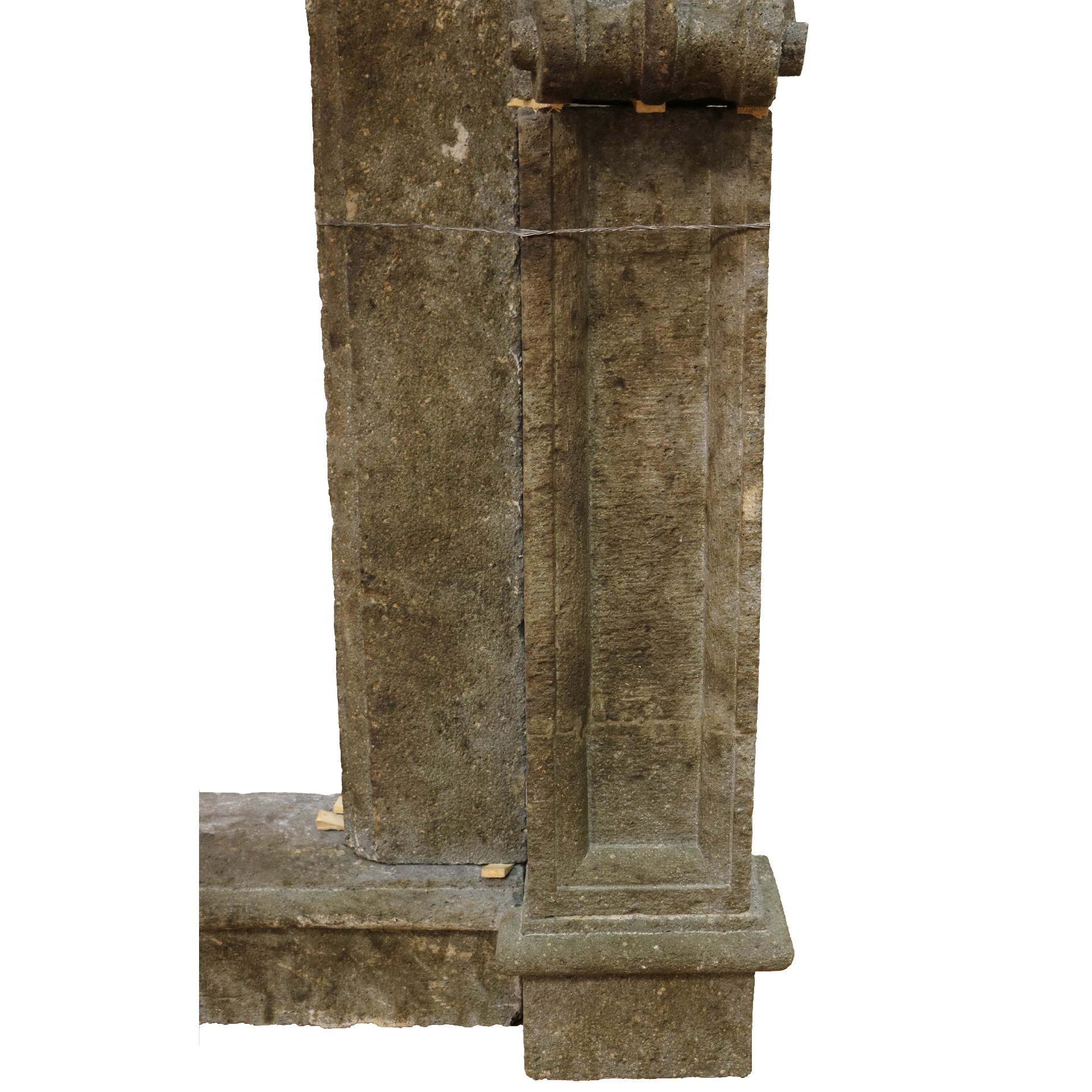 Antique stone fireplace, 191x155 cm h. - 1