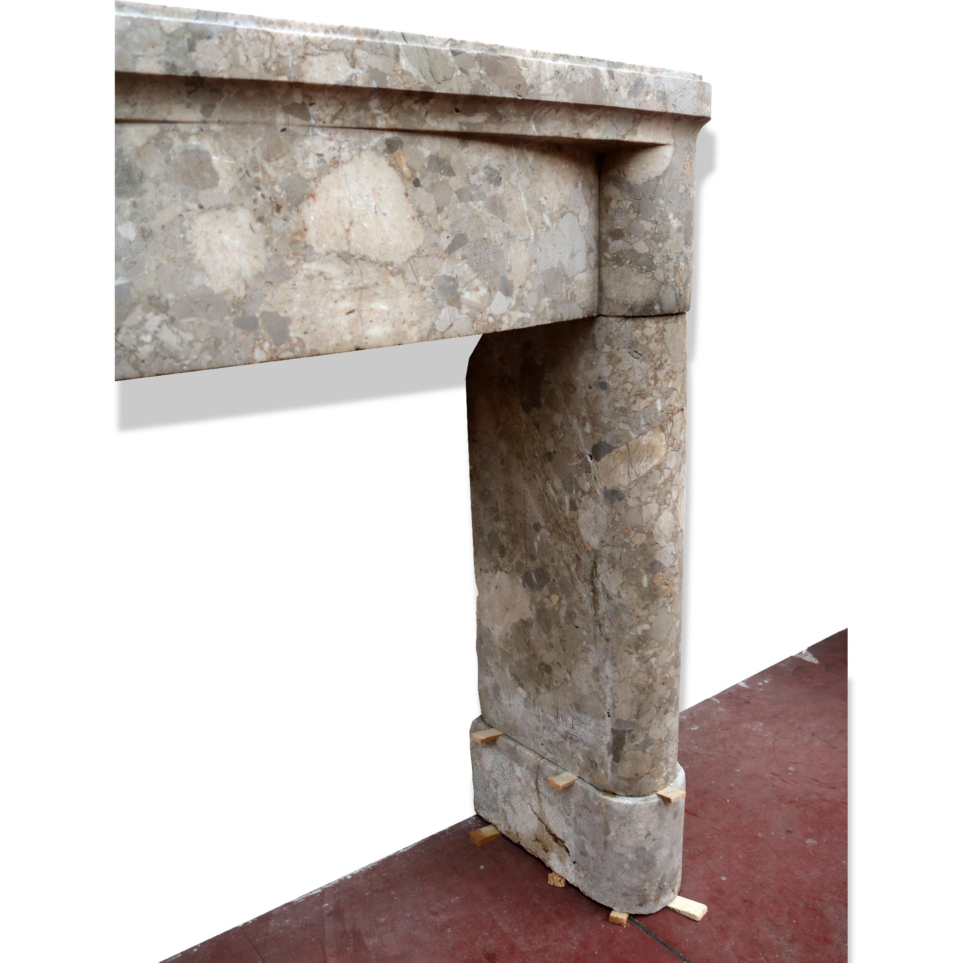 Antique stone fireplace, 109x102 h cm. - 1