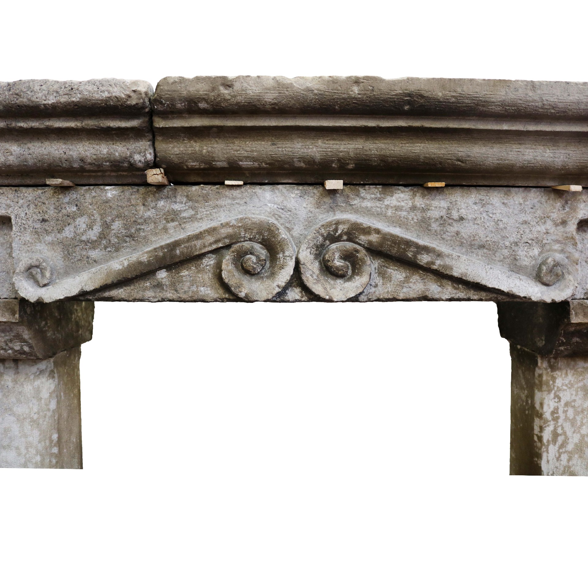 Antique stone fireplace, 125x104 cm h. - 1