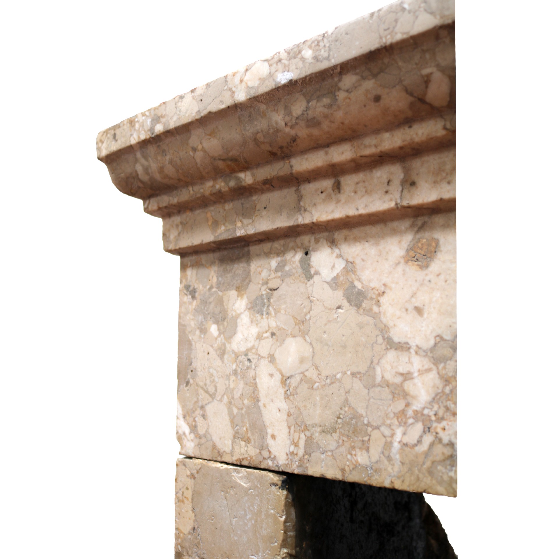 Ancient stone fireplace, cm 132x120 h. Early 1900s. - 1