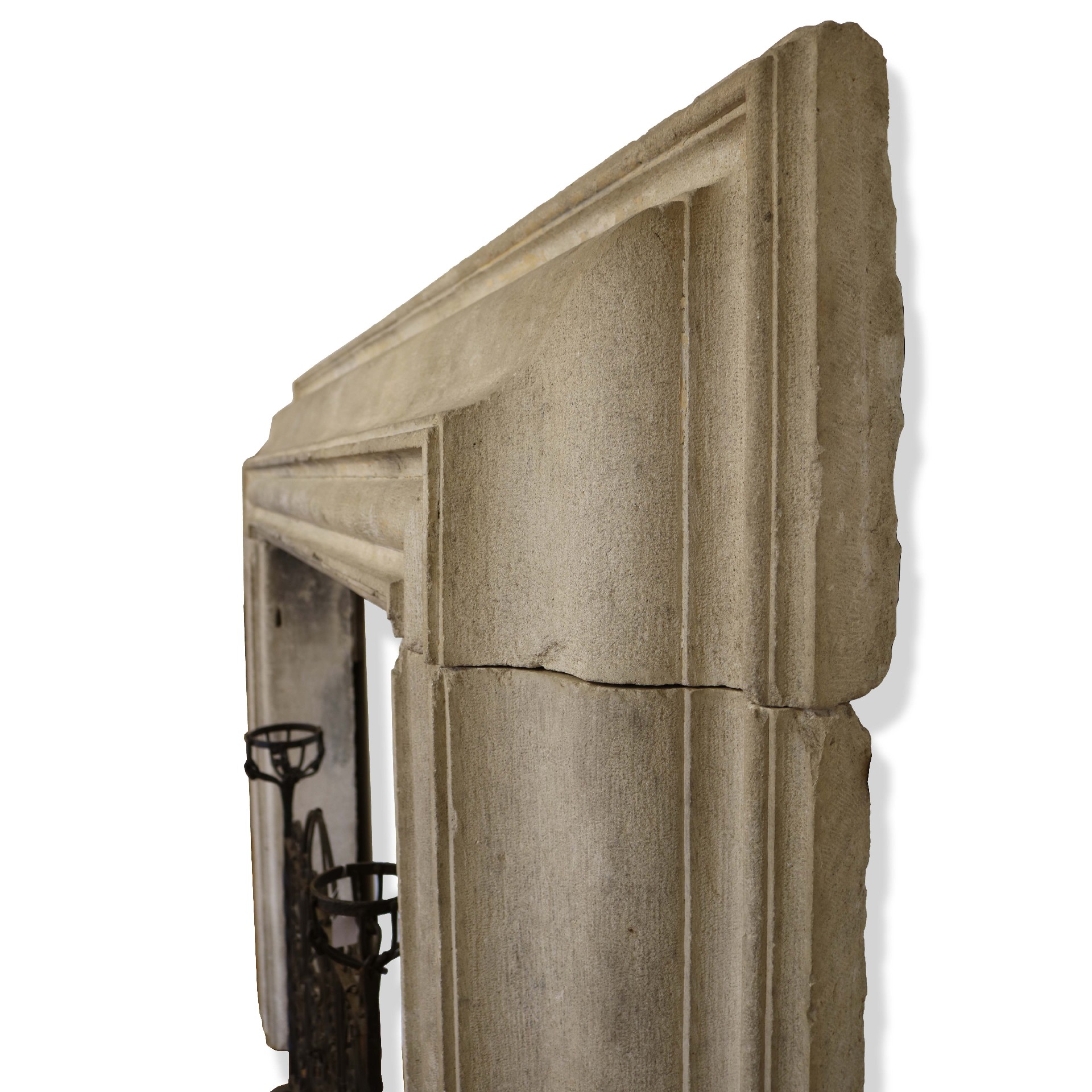 Antique stone fireplace, 248x180 cm h. - 1