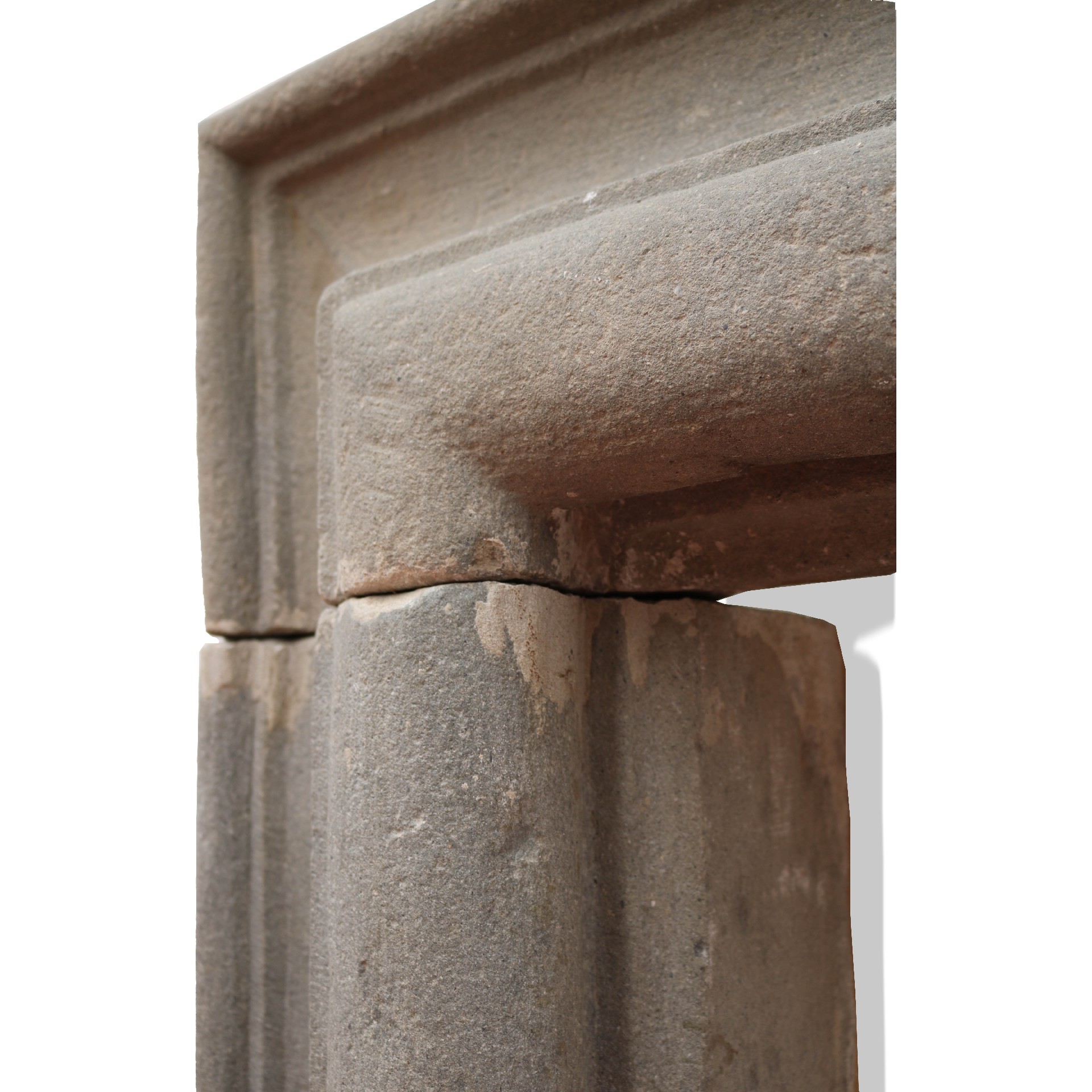 Antique stone fireplace, 214x158 cm h. - 1