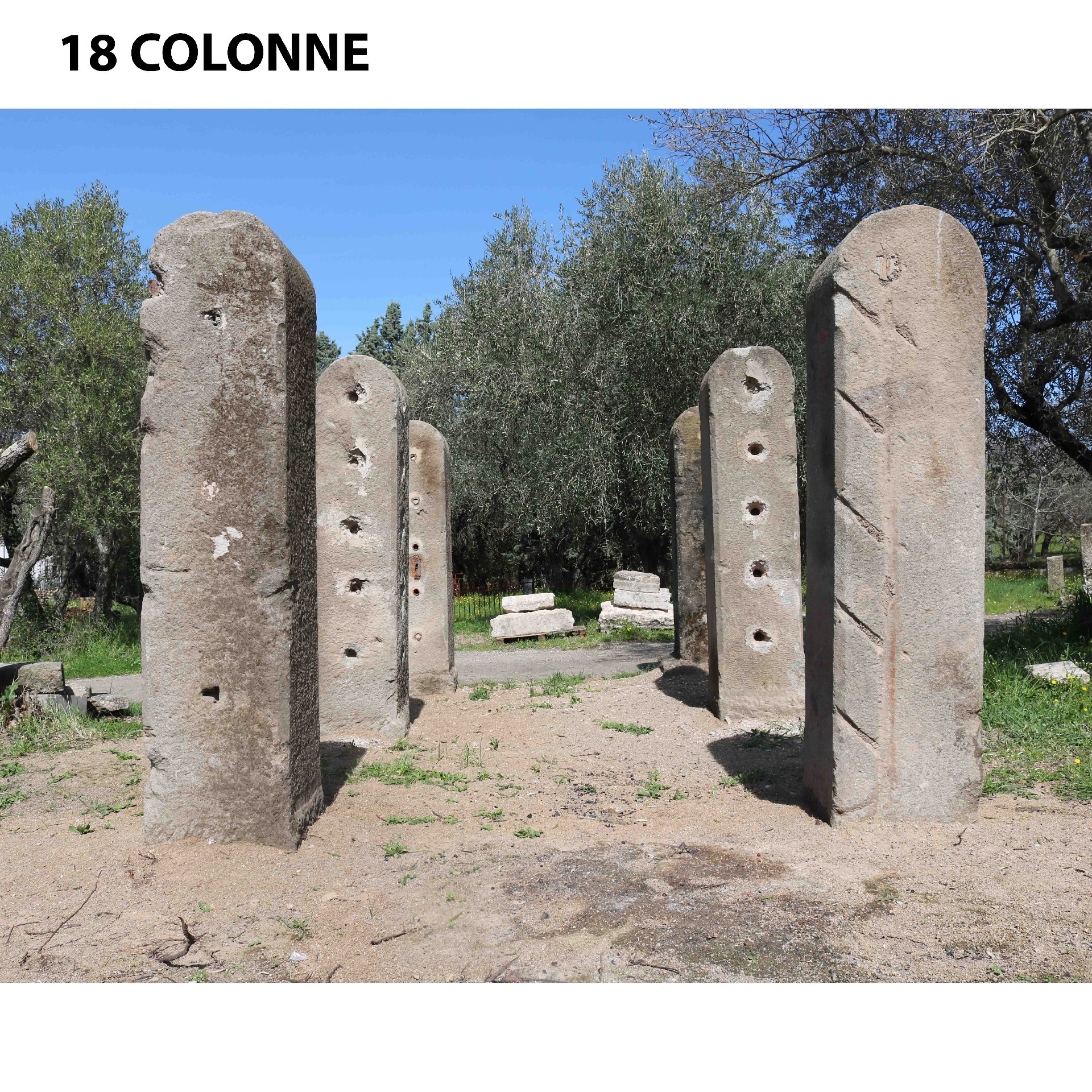 Ancient peperino columns. - 1