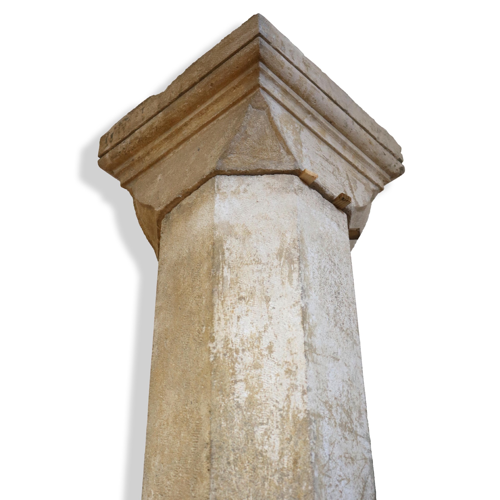 Pair of ancient stone columns. - 1