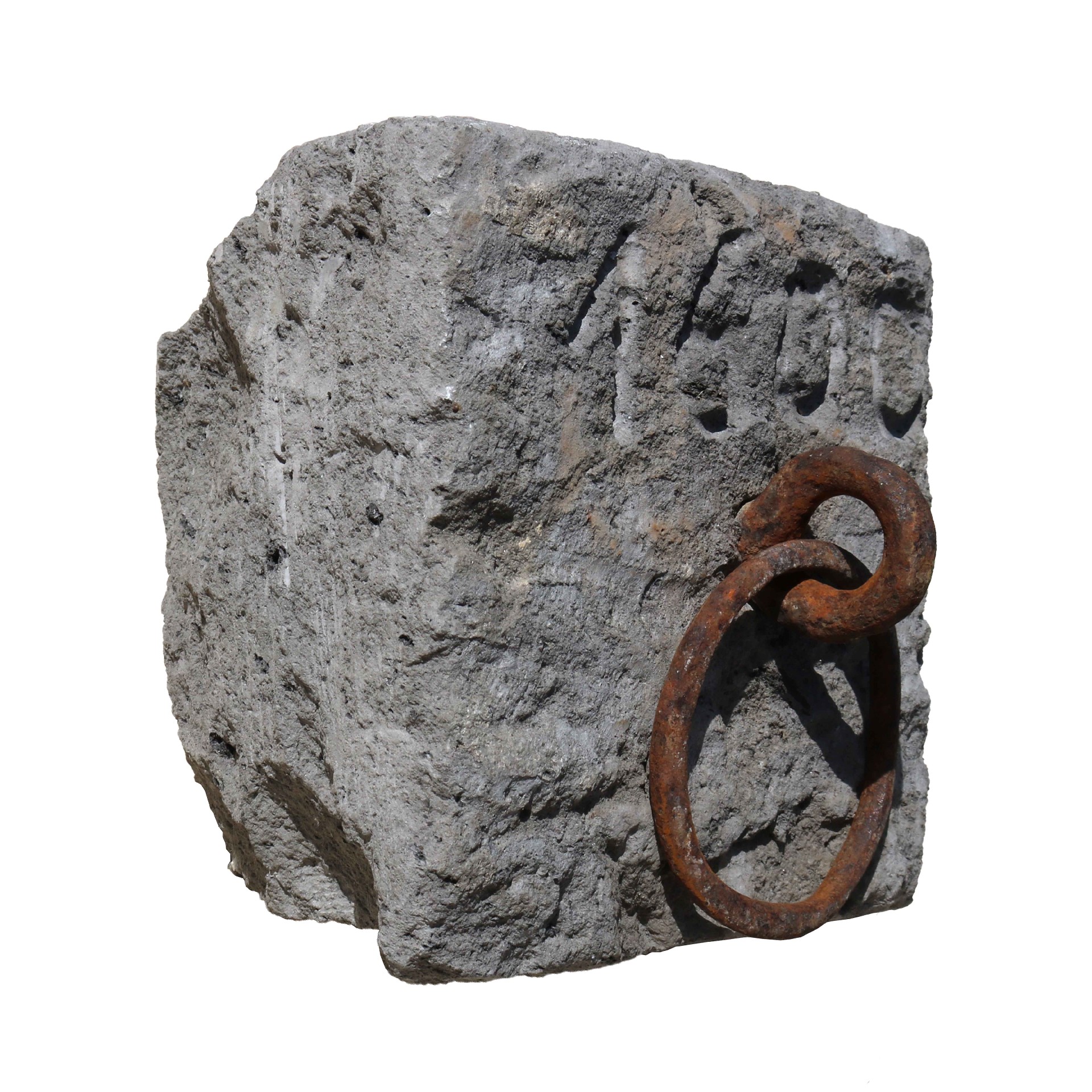 Antique stone horse stopper dated 1600. - 1