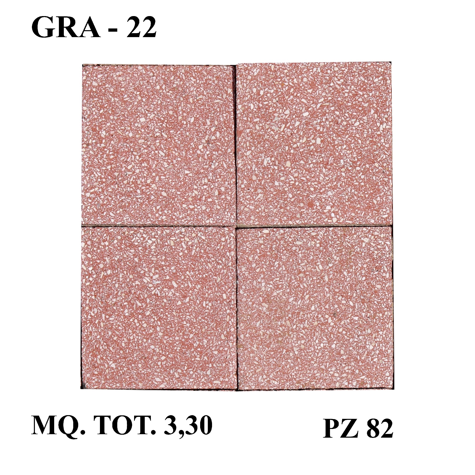 Antica pavimentazione in graniglia cm20x20. - 1