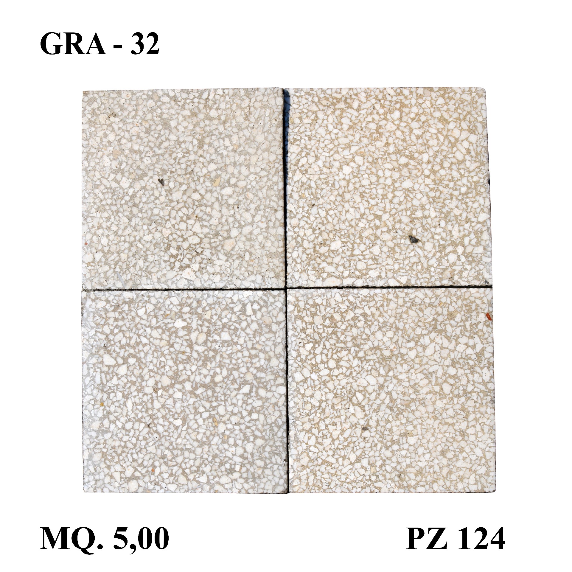 Antica pavimentazione in graniglia cm 20x20 - 1