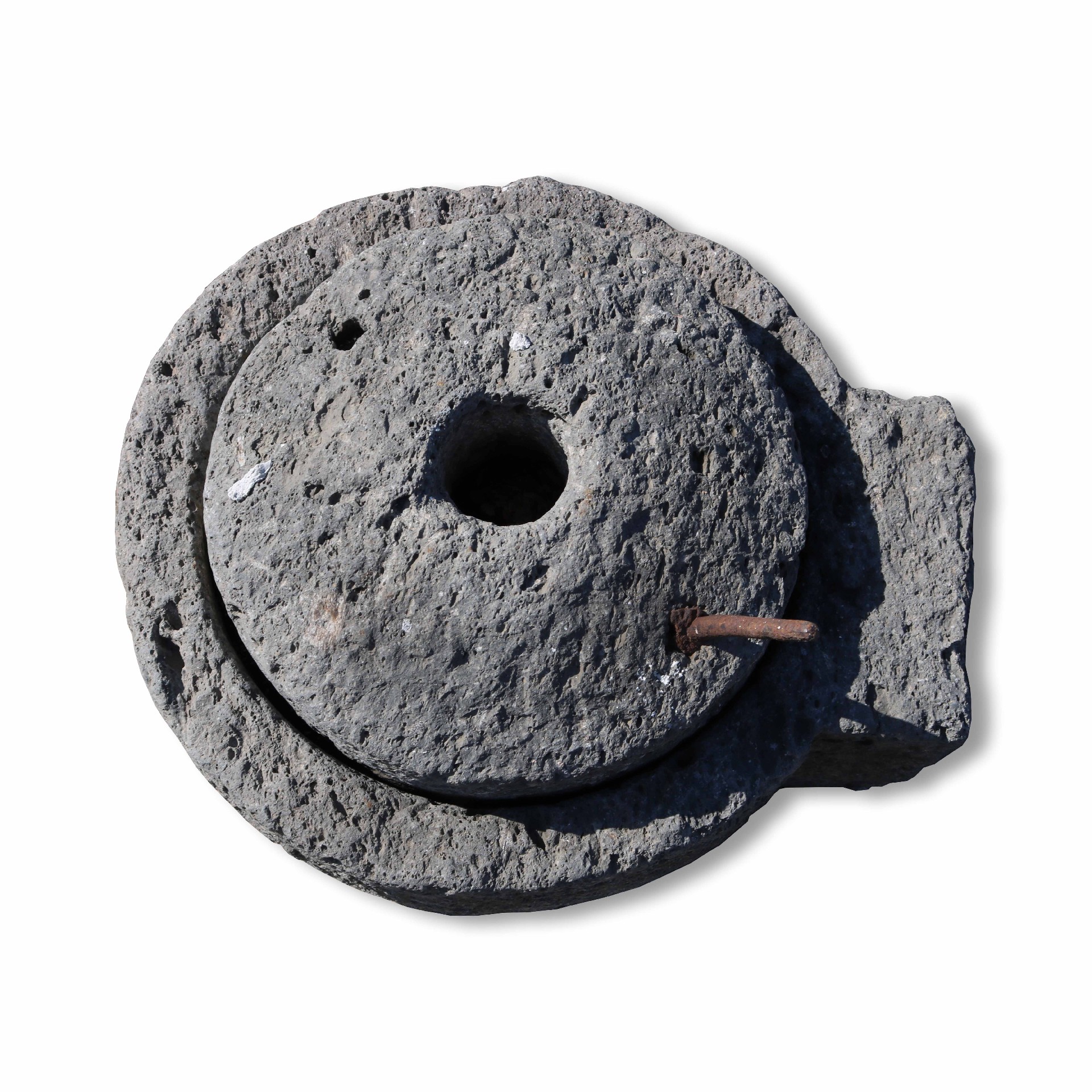 Ancient stone millstone. - 1