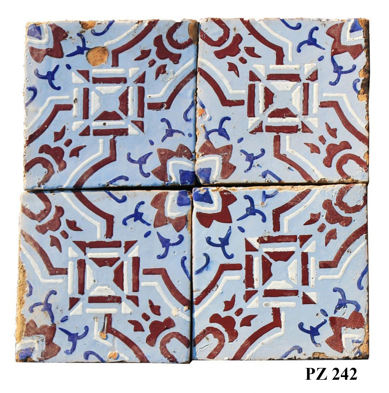 Antica pavimentazione in maiolica - 1