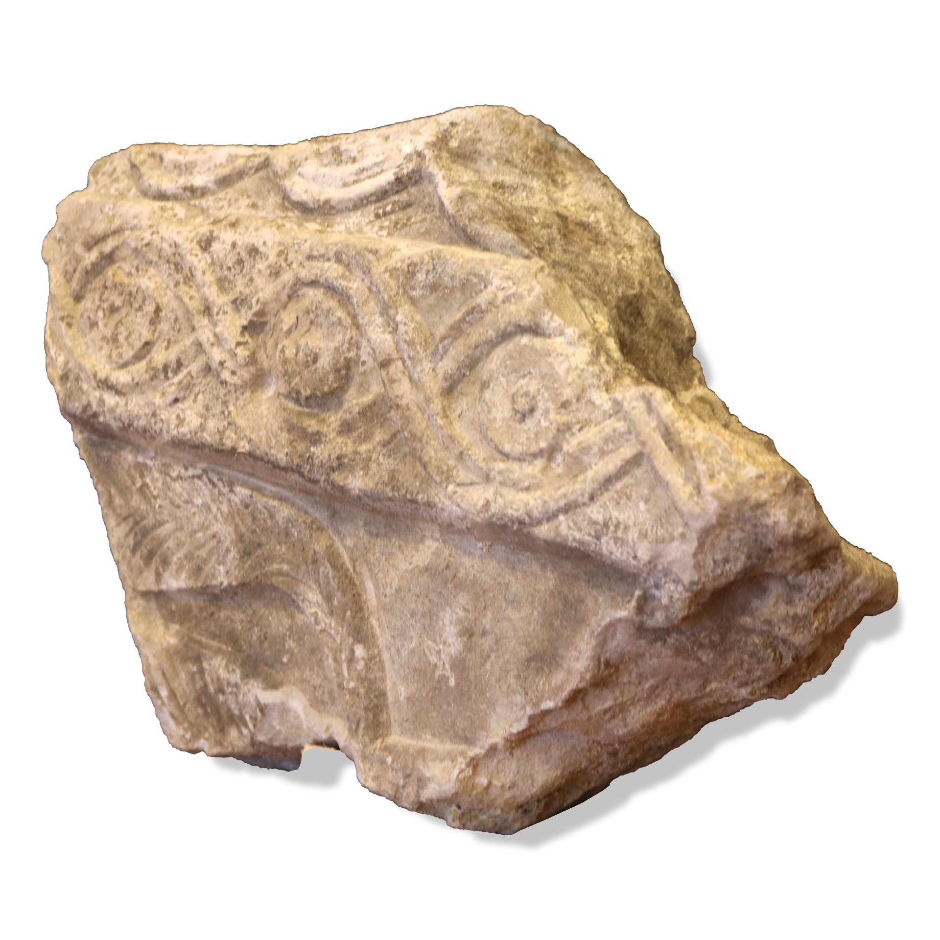 Ancient fragment of stone panel. - 1