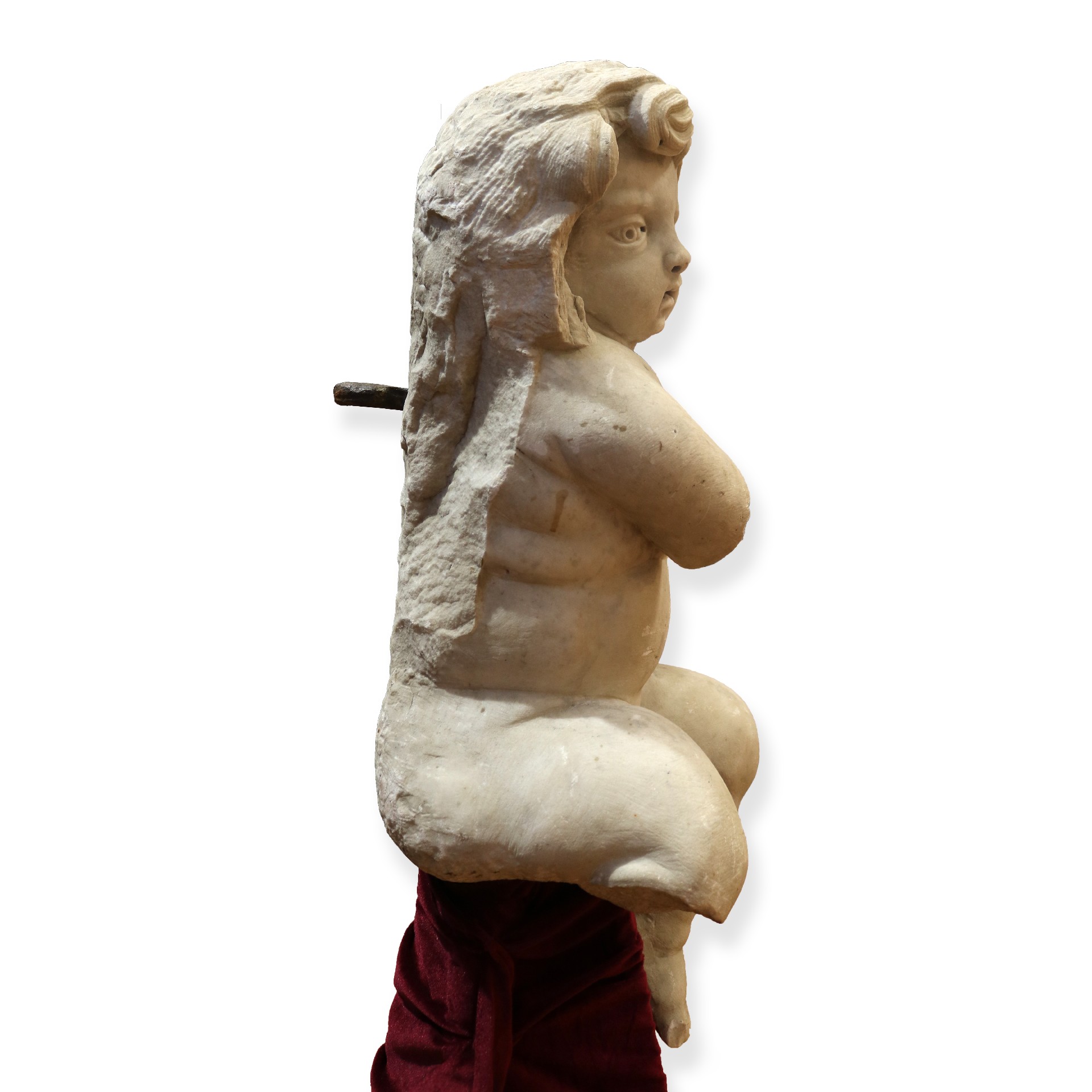 Marble sculpture depicting a putto. - 1