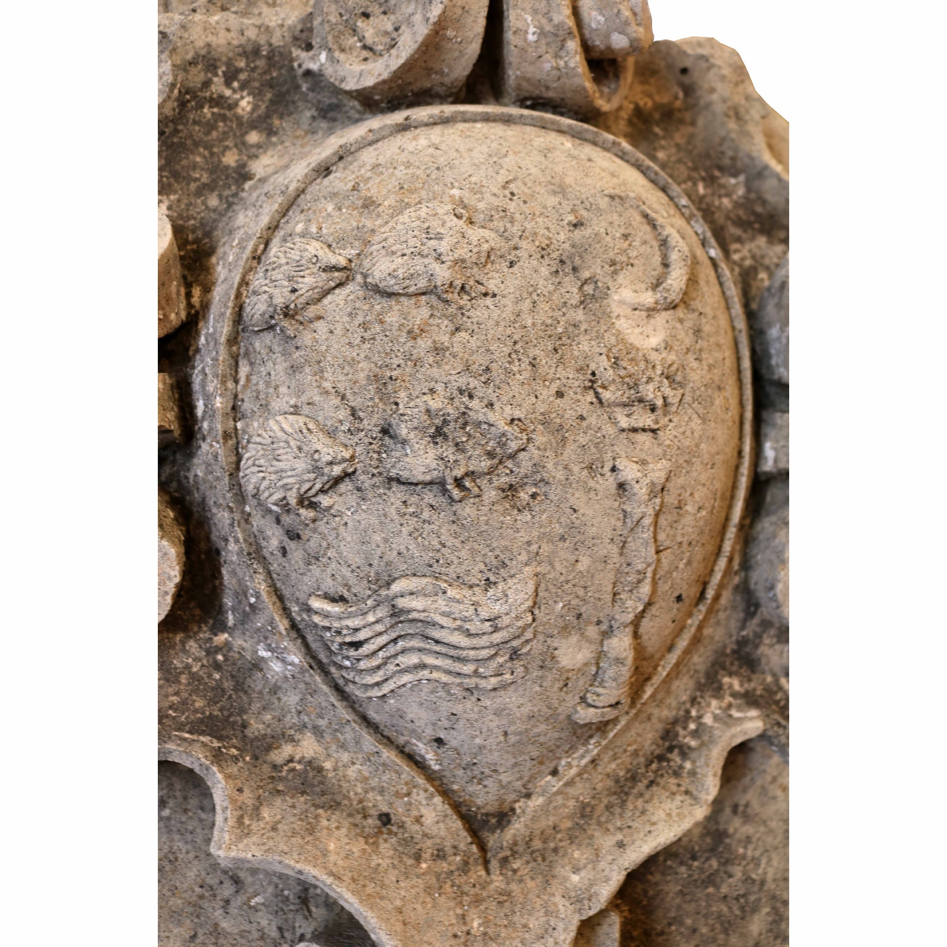 Ancient stone coat of arms. - 1