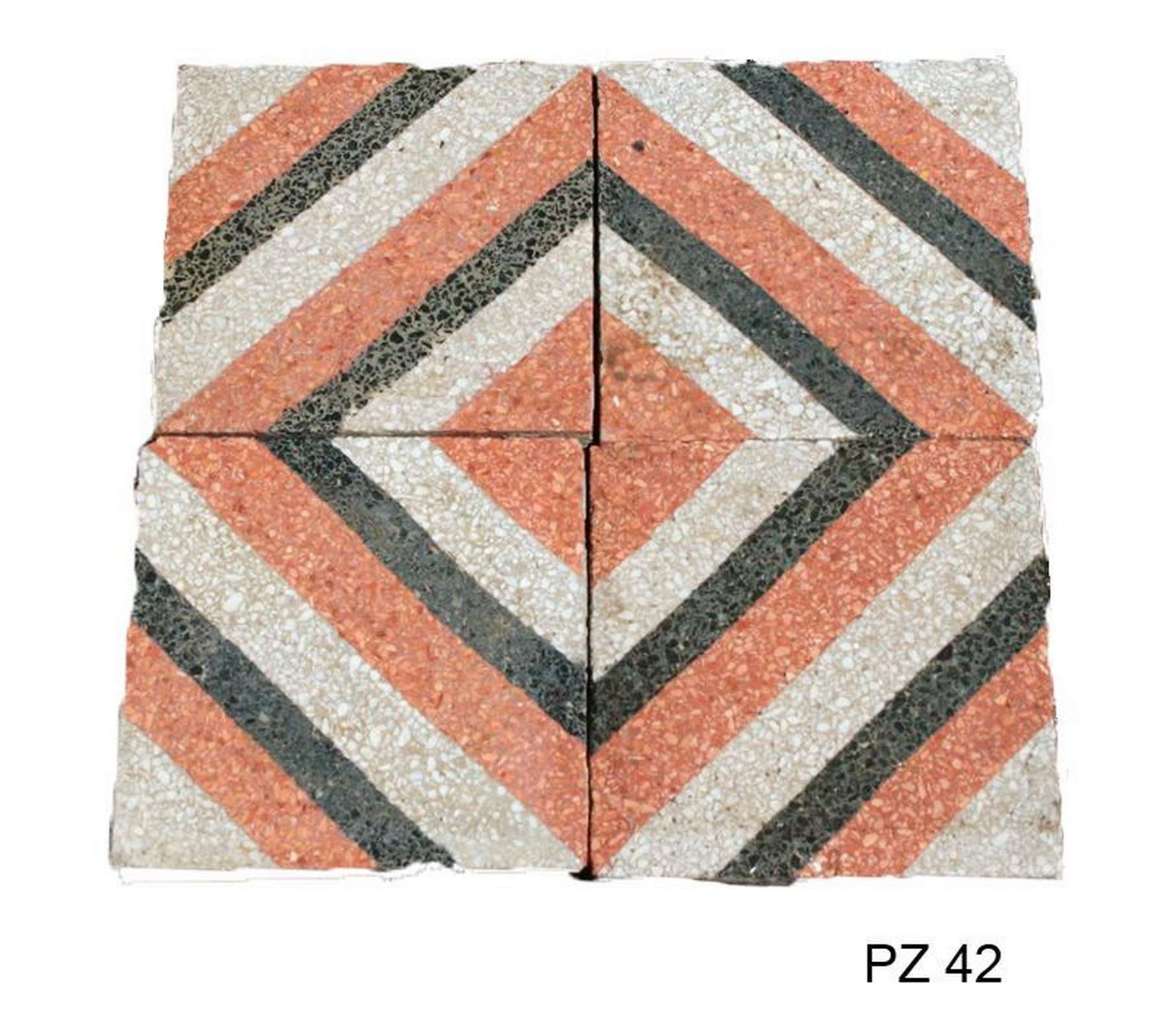 Antica pavimentazione in graniglia cm 20x20 - Cementine e Graniglie - Pavimentazioni Antiche - Prodotti - Antichità Fiorillo