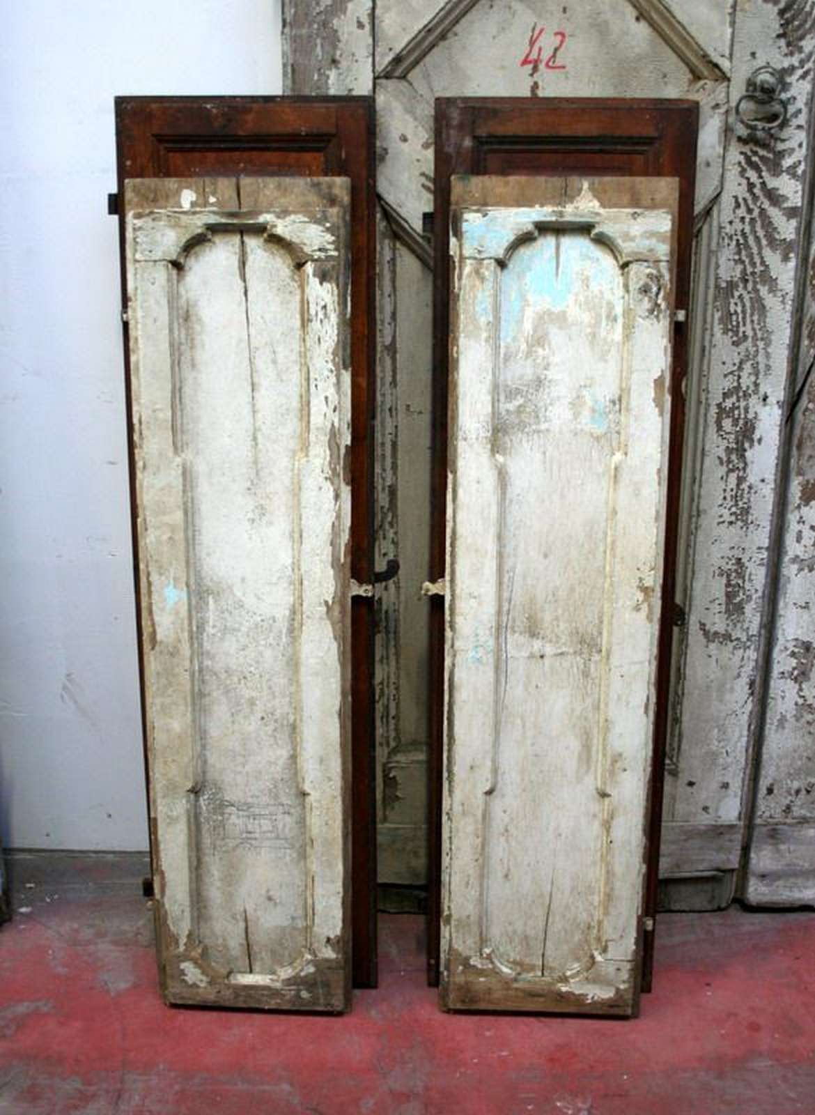 Antica cornice di porta in legno - Cornici Porte Antiche - PORTE-ANTICHE -  Prodotti - Antichità Fiorillo