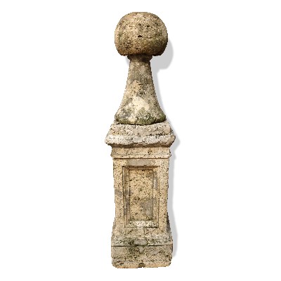 Ancient column with stone tip. 