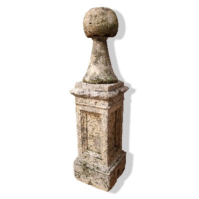 Ancient column with stone tip. 