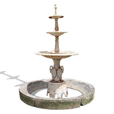 Ancient stone fountain. 