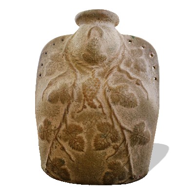 Ancient terracotta flask. 