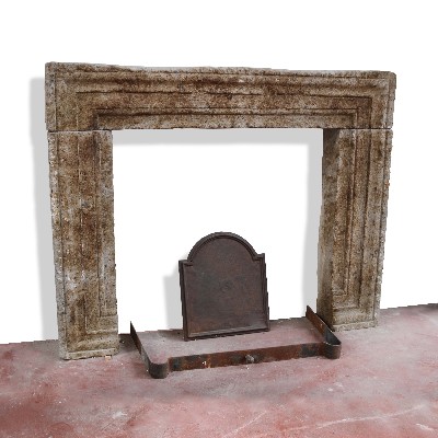 Antique stone fireplace, 142x114 cm h. 