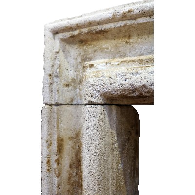 Antique stone fireplace, 129x95 cm h. 