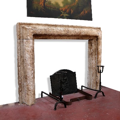 Antique stone fireplace, 170x125 cm h. 