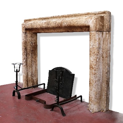 Antique stone fireplace, 170x125 cm h. 