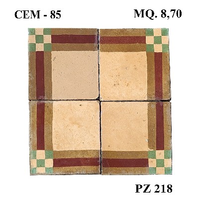 Antica pavimentazione in cementina cm20x20 