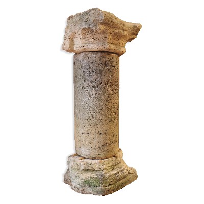 Ancient stone column. 