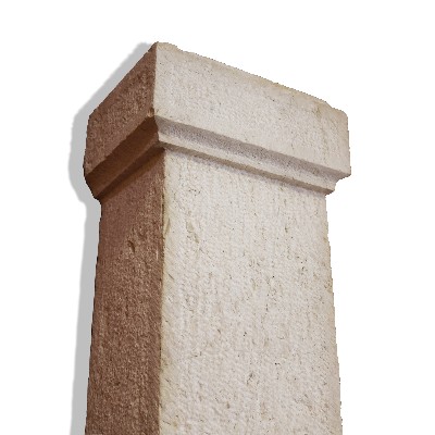 Coppia di colonne in pietra. 