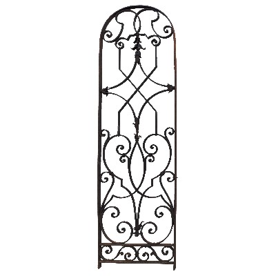 Ancient wrought iron grate. Liberty era. 