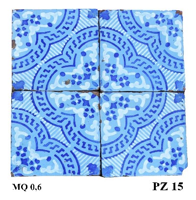 Antica pavimentazione in maiolica 