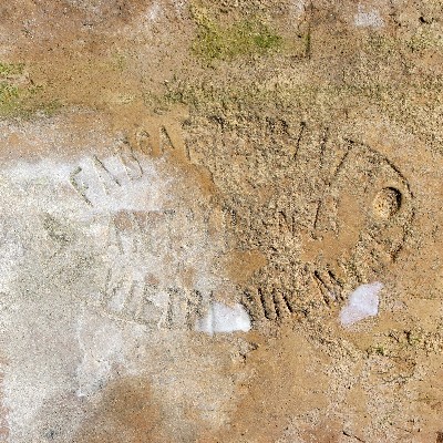 Antica pavimentazione in maiolica. 