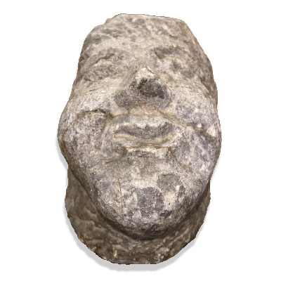 Ancient marble mask. 