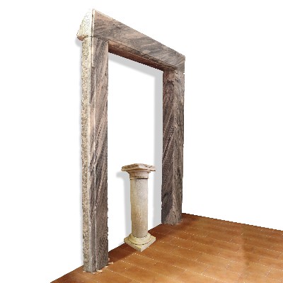 Ancient portal in marble. 