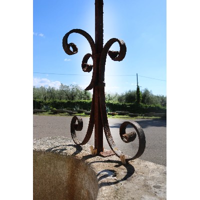 Ancient stone well. Louis XIV era. 